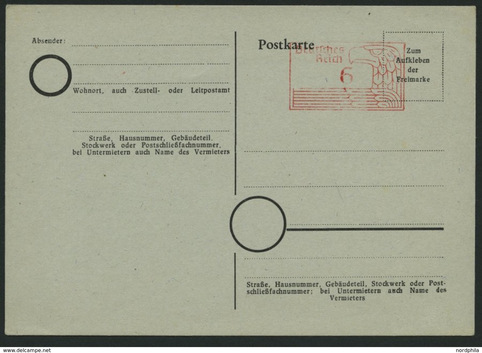 ALL. BES. NOTAUSGABEN P A09 BRIEF, HANNOVER RPD, 6 Pf. Ohne Druckvermerk, Ungebraucht Und Mit Stempel HANNOVER Und HILDE - Otros & Sin Clasificación