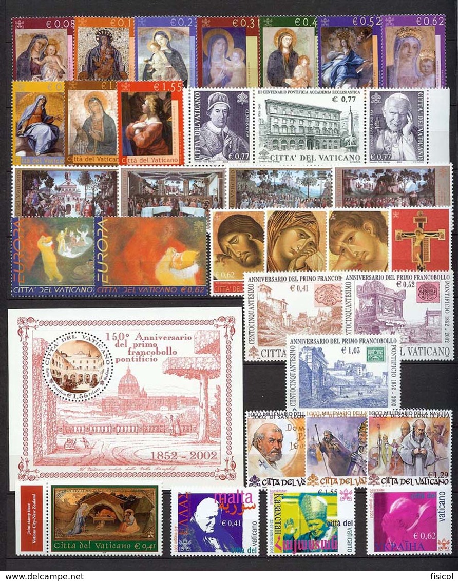 2002 VATICANO -  Annata Completa  MNH-VF ** - Annate Complete