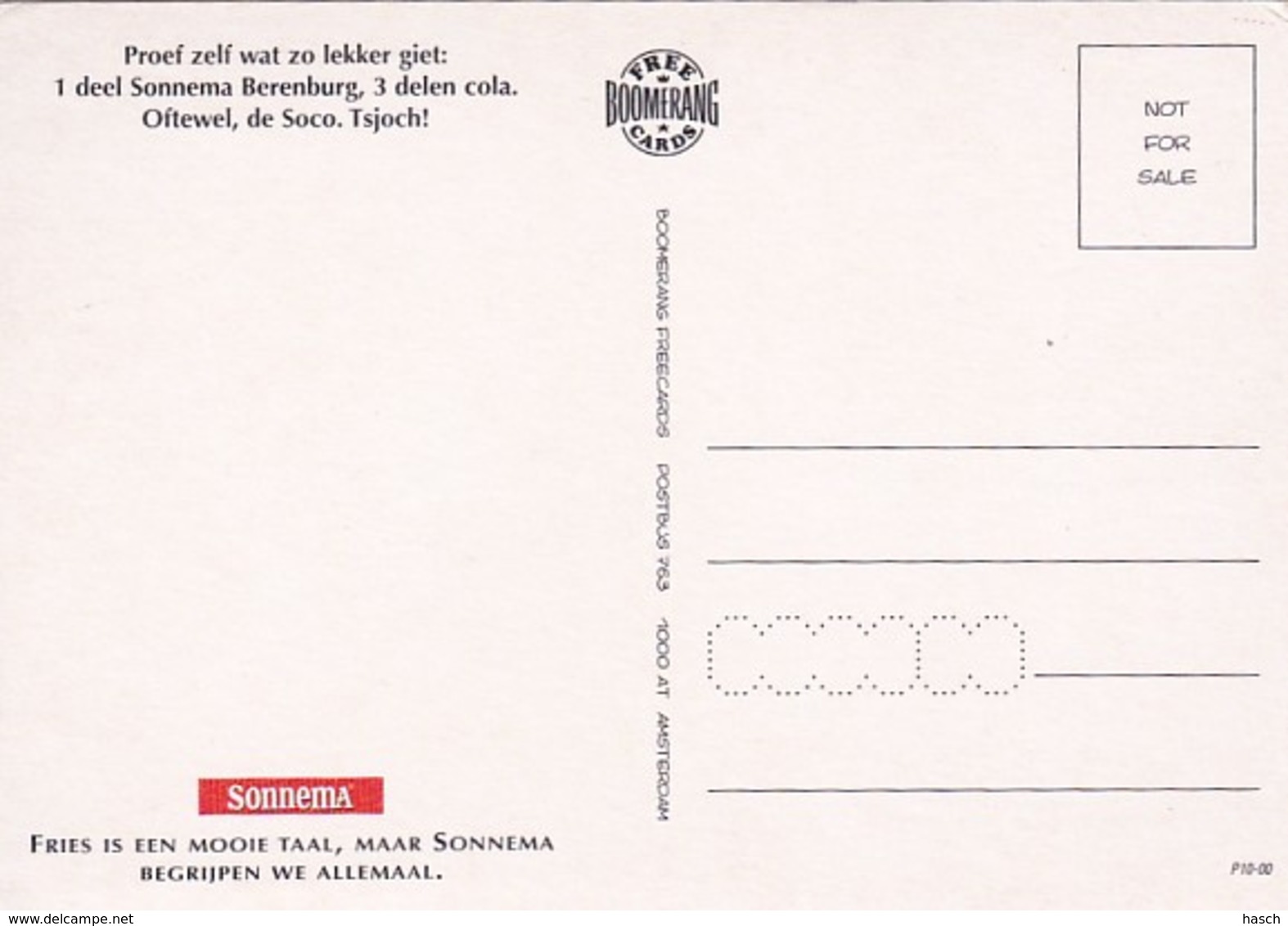 1954	33	Fries Is Een Mooie Taal, Maar SONNEMA Begrijpen We Allemaal. (REPRO)(zie Hoeken) - Pubblicitari