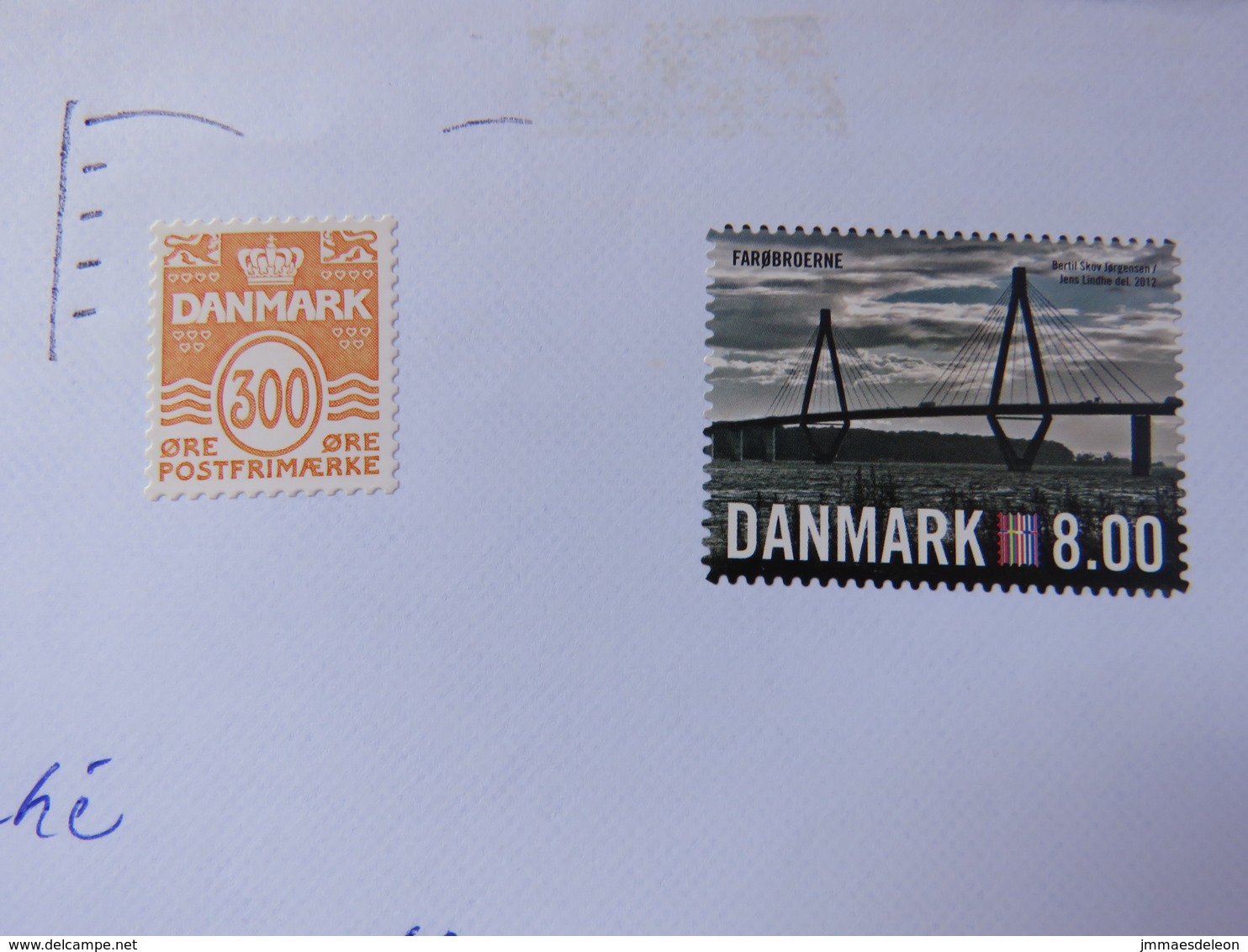 Denmark 2012 Cover To Holland - Bridge - Covers & Documents