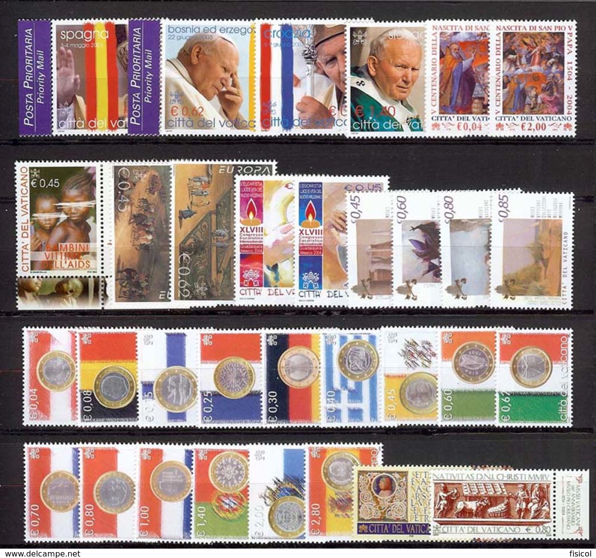 2004 VATICANO -  Annata Completa  MNH-VF ** - Annate Complete