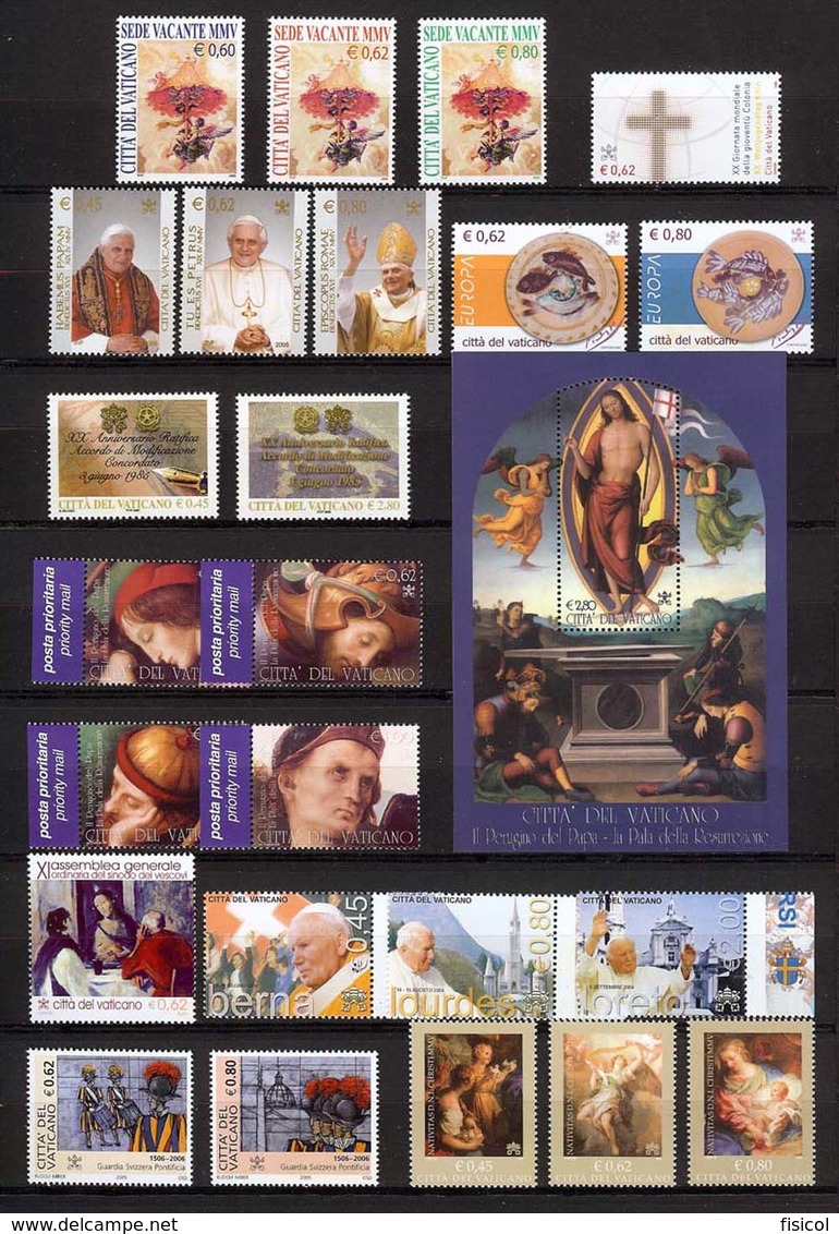 2005 VATICANO -  Annata Completa  MNH-VF ** - Annate Complete