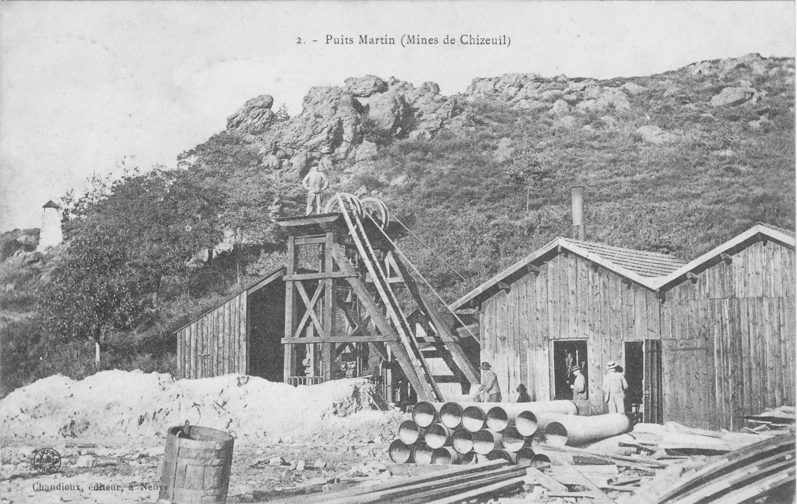 Mines De Chazeuil Puits Martin - Autres & Non Classés