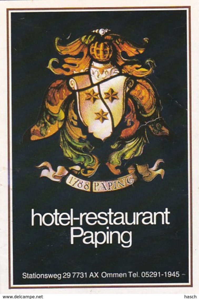 1954	170	Ommen, Hotel Restaurant Paping. (rechterkant Wat Kreukels) - Ommen