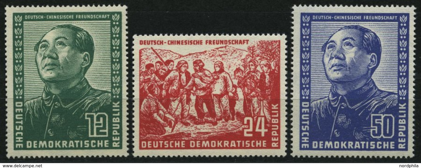 DDR 286-88 **, 1951, Chinesen, Prachtsatz, Mi. 300.- - Usati