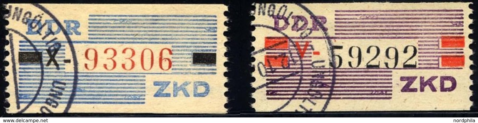 DIENSTMARKEN B D III,IV O, 1960, Nicht Ausgegeben: 10 Pf. Mittelblau/schwarz/zinnoberrot Und 20 Pf. Lebhaftbraunviolett/ - Andere & Zonder Classificatie