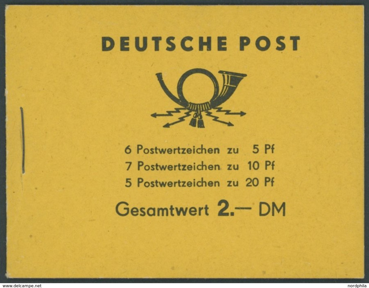 ZUSAMMENDRUCKE MH 2a1 **, 1957, Markenheftchen Fünfjahrplan, Postfrisch, Pracht, Mi. 170.- - Se-Tenant