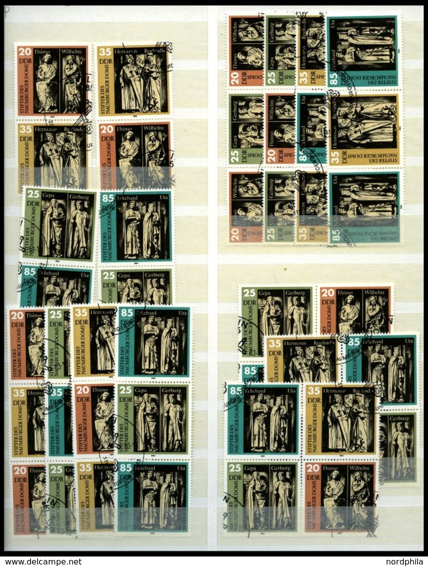 ZUSAMMENDRUCKE O, Gestempelte Sammlung Zusammendrucke DDR Von 1959-90 Auf Einsteckseiten Mit Mittleren Ausgaben, Prachts - Se-Tenant