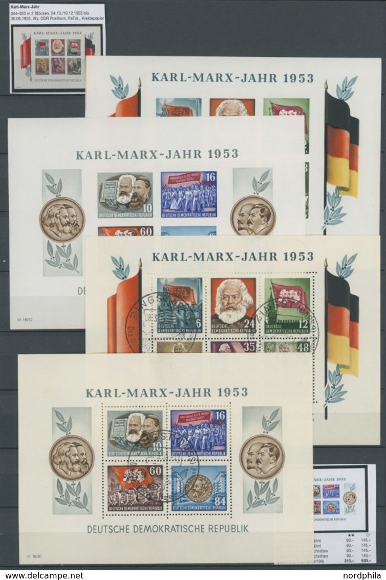 SAMMLUNGEN O,**,* , 1949-90, Meist Gestempelte, Weitgehend Komplette Sammlung DDR In 4 Großen Einsteckbüchern, überwiege - Collezioni