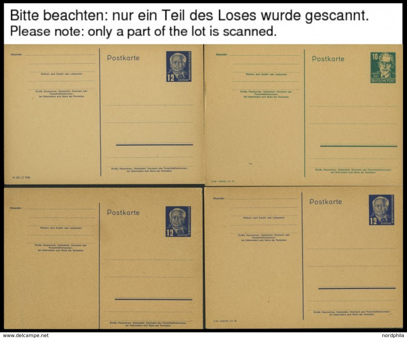 GANZSACHEN Aus P 40-78 BRIEF, 1950-66, 22 Verschiedene Ungebrauchte Ganzsachenkarten Und 2 Faltbriefe, Fast Nur Prachter - Sonstige & Ohne Zuordnung
