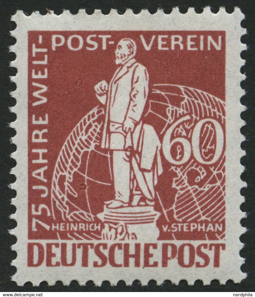 BERLIN 39I **, 1949, 60 Pf. Stephan Mit Abart UT In Deutsche Unten Beschnitten, Pracht, Mi. 400.- - Andere & Zonder Classificatie