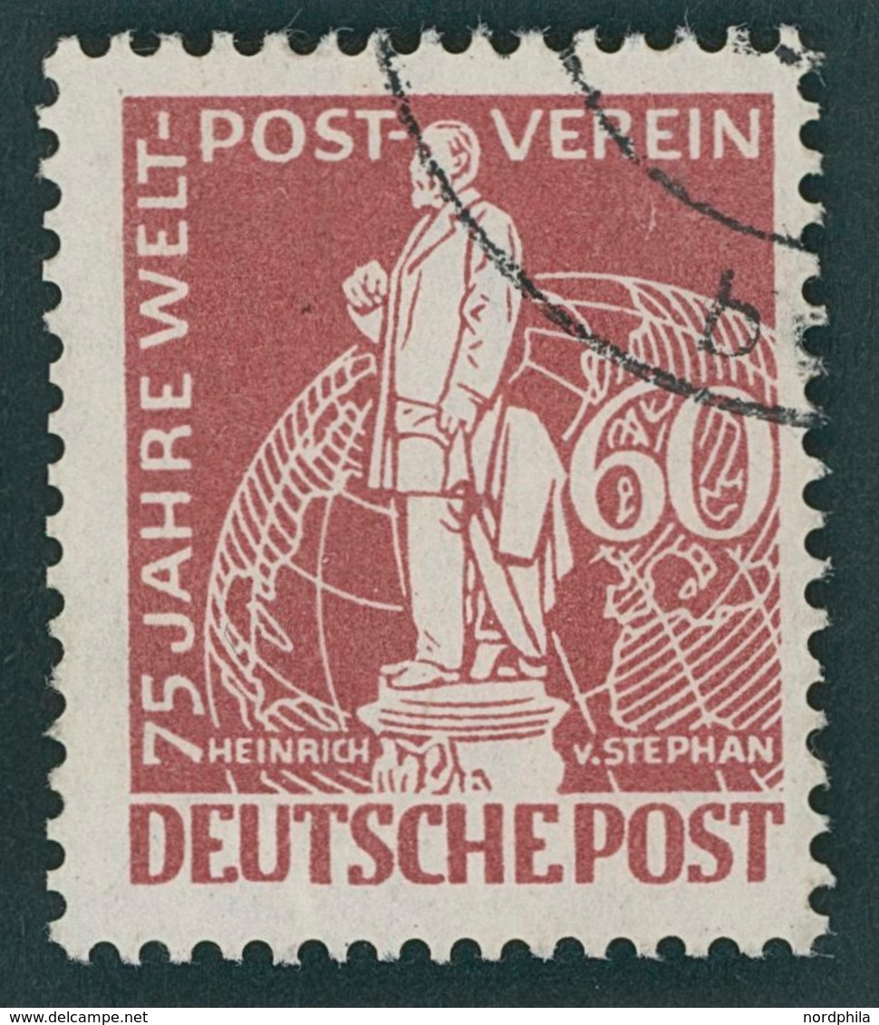 BERLIN 39I O, 1949, 60 Pf. Stephan Mit Abart UT In Deutsche Unten Beschnitten, Pracht, Mi. 200.- - Andere & Zonder Classificatie