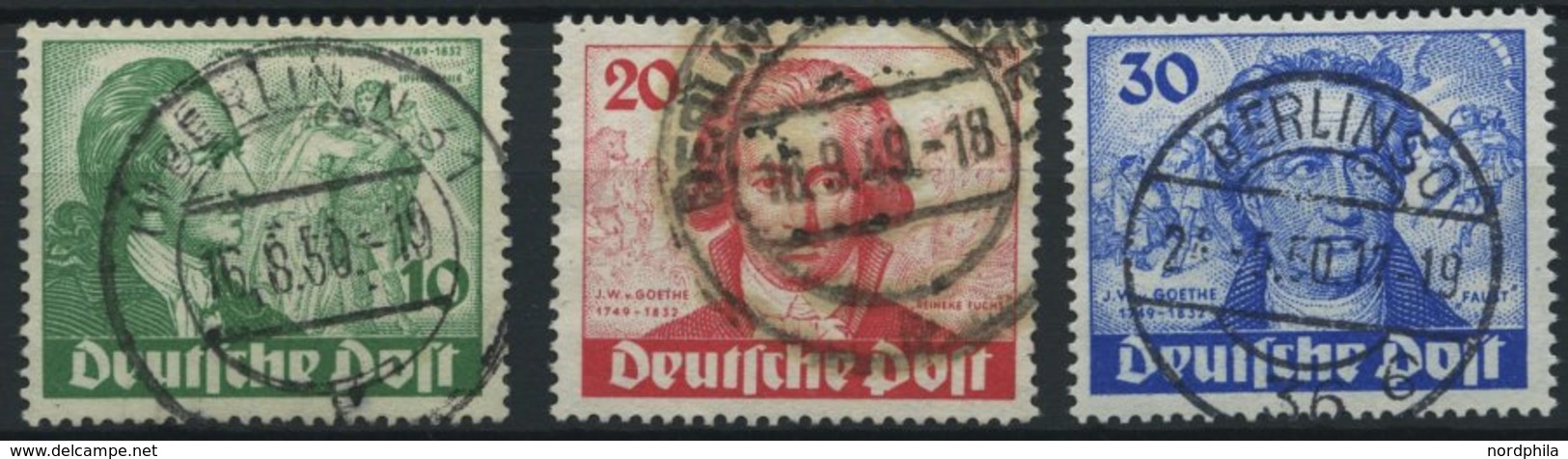 BERLIN 61-63 O, 1949, Goethe, Prachtsatz, Mi. 180.- - Other & Unclassified
