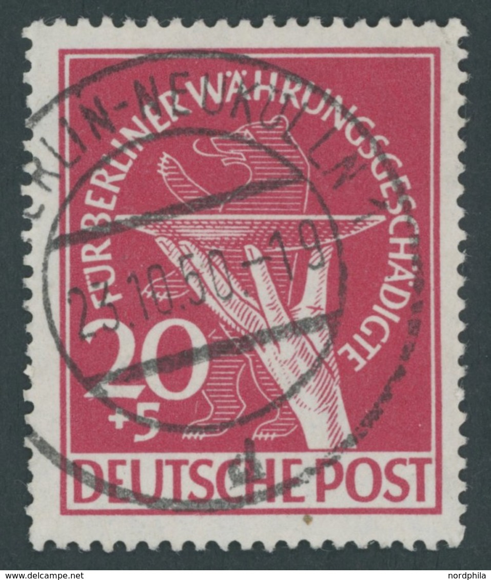 BERLIN 69 O, 1949, 20 Pf. Währungsgeschädigte, Normale Zähnung, Pracht, Gepr. Schlegel, Mi. 190.- - Andere & Zonder Classificatie