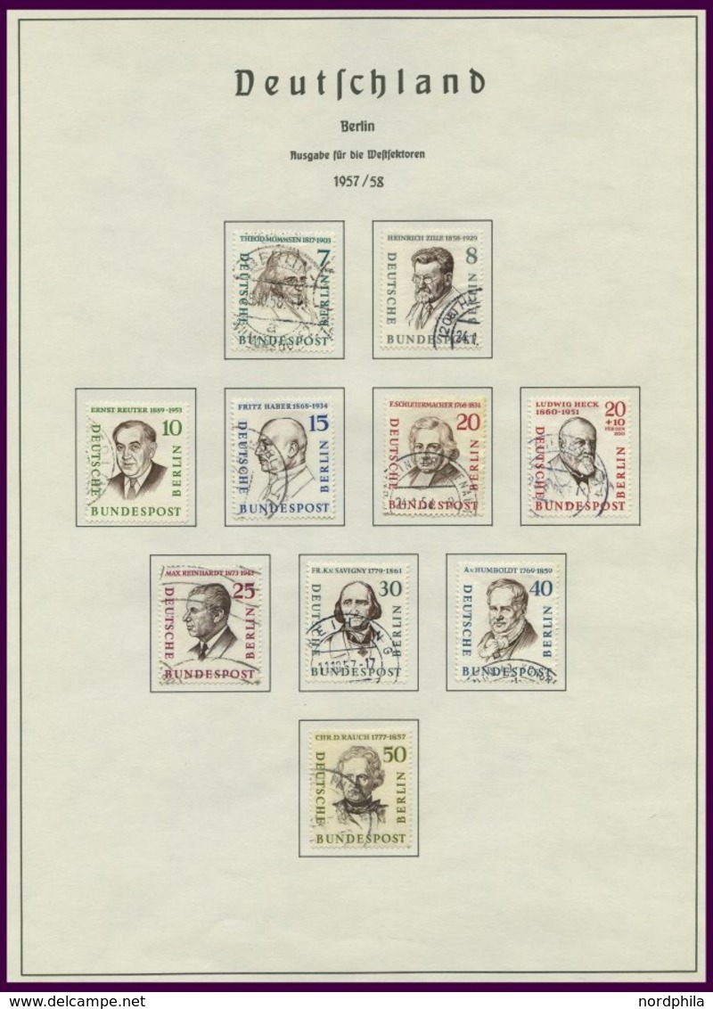 SAMMLUNGEN **,o, *, Recht Komplette, überwiegend Postfrische Sammlung Berlin Von 1954-83 Auf Leuchtturmseiten, Fast Nur  - Altri & Non Classificati