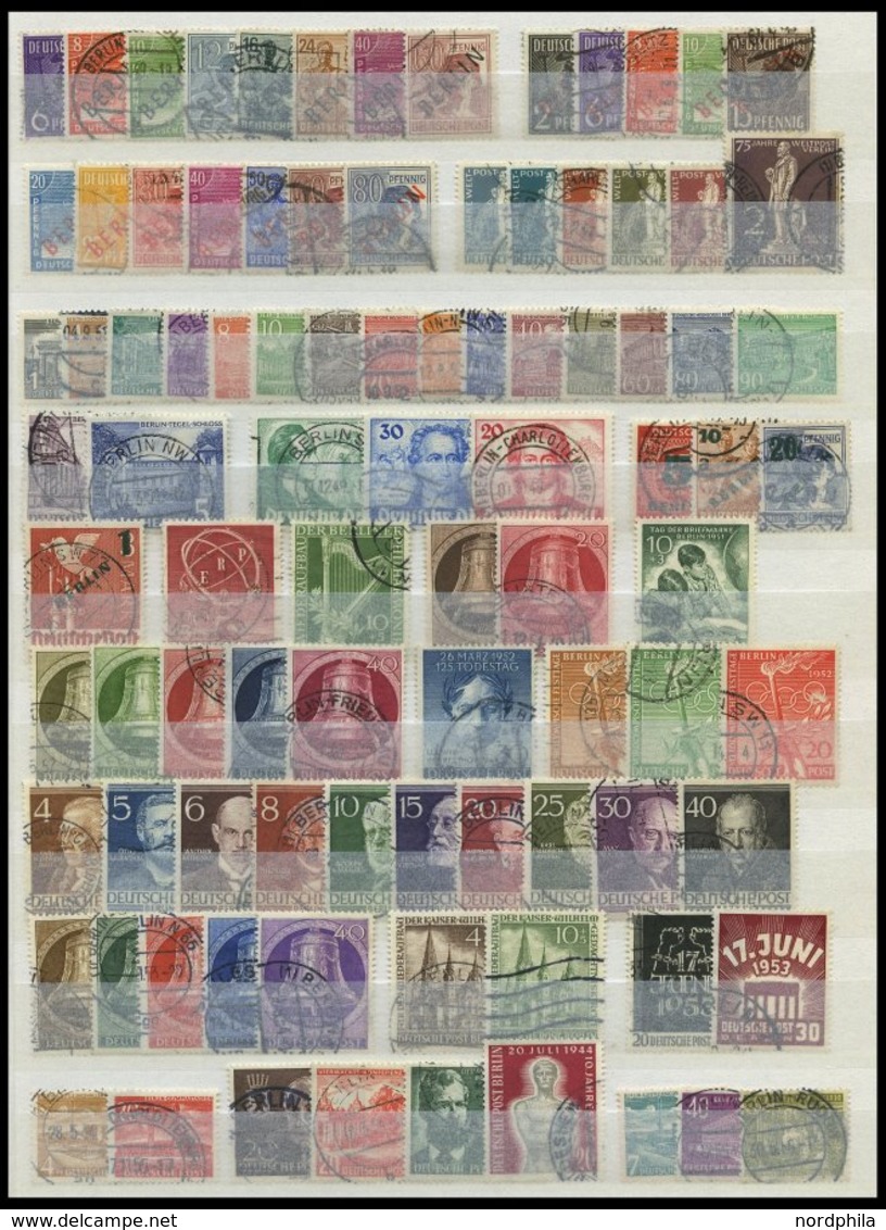 LOTS O, 1948-68, Gestemplte Partie Verschiedener Mittlerer Werte, Feinst/Pracht, Mi. 1300.- - Used Stamps