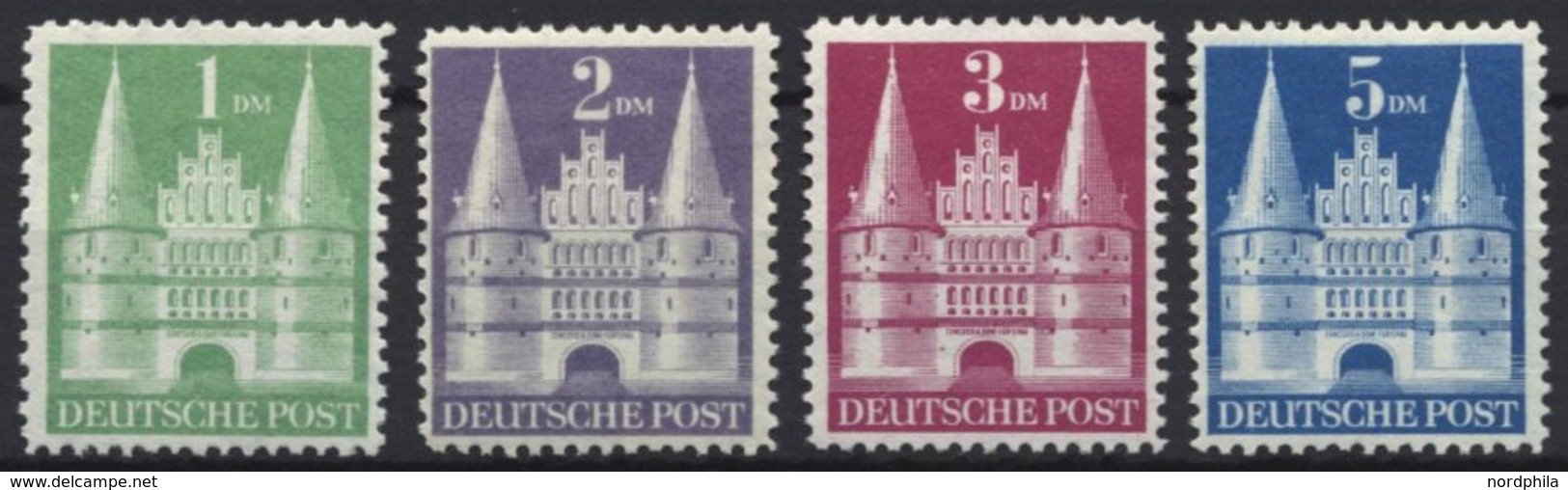 AMERIK. U. BRITISCHE ZONE 97-100I **, 1948, 1 - 5 DM Flache Treppe, 4 Prachtwerte, Mi. 175.- - Altri & Non Classificati