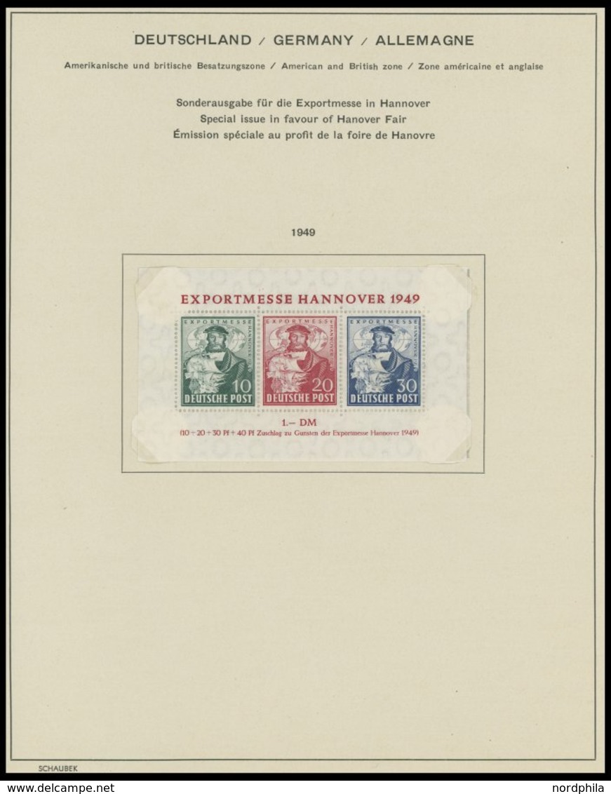 AMERIK. U. BRITISCHE ZONE SLG. *,o , Kleiner Sammlungsteil Amerikanische Und Britische Zone Incl. Alliierte Besetzung Ge - Other & Unclassified