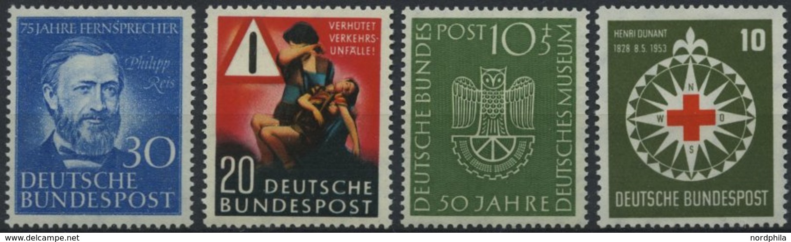 BUNDESREPUBLIK 161-64 **, 1952/3, 4 Prachtwerte, Mi. 118.- - Other & Unclassified