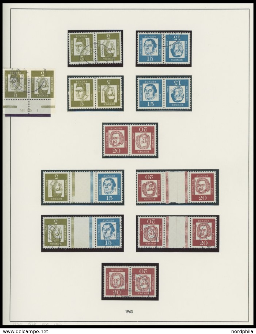 ZUSAMMENDRUCKE a. W 2-K 7 **,*,o , 1951-68, Partie meist verschiedener Zusammendrucke mit Markenheftchen, Heftchenblätte