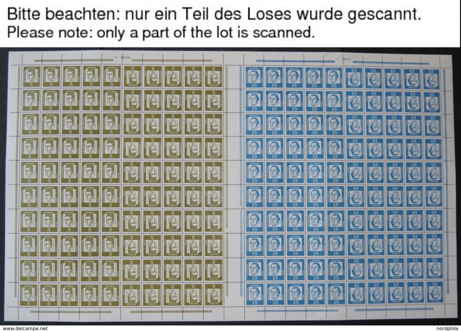 ZUSAMMENDRUCKE MHB 7/8 **, 1963, Markenheftchenbogen Albertus/Luther Und Bach, Pracht, Mi. 220.- - Se-Tenant