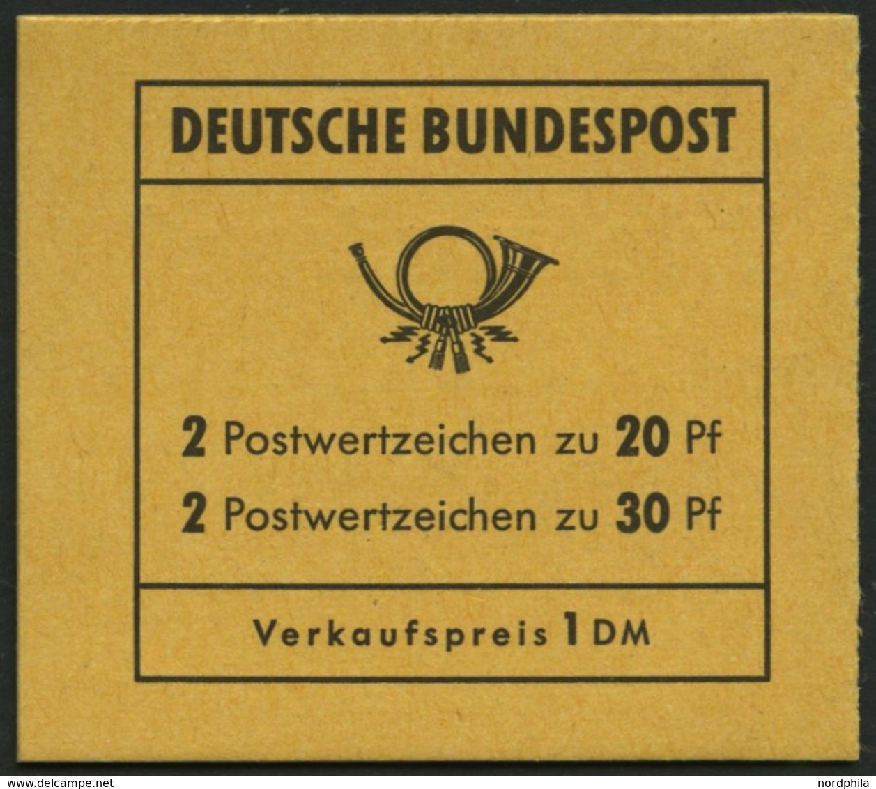 MARKENHEFTCHEN MH 14e **, 1968, Markenheftchen Brandenburger Tor, 2. Deckelseite: DBZ, Pracht, Mi. 100.- - Andere & Zonder Classificatie
