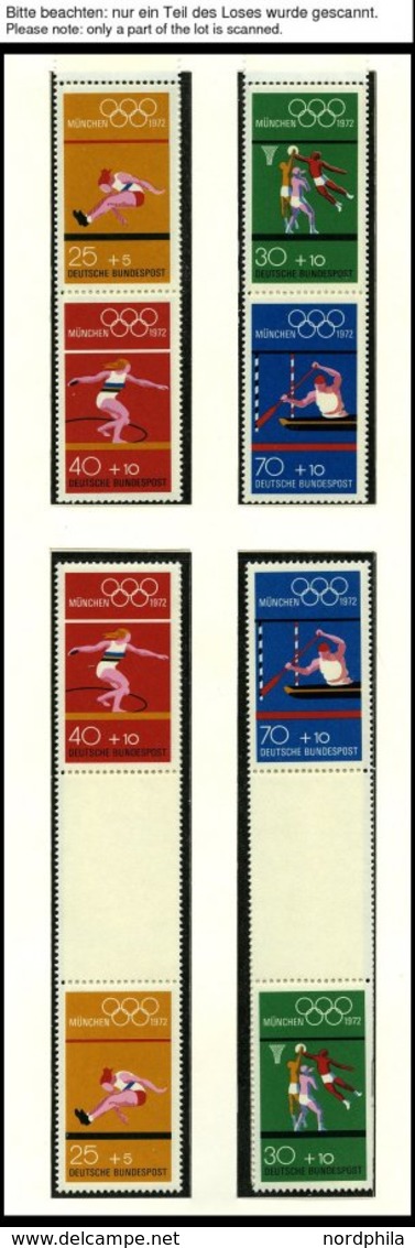 ZUSAMMENDRUCKE MH 17-SZ 2b **, 1972, Olympische Spiele Komplett, Pracht, Mi. 157.- - Andere & Zonder Classificatie