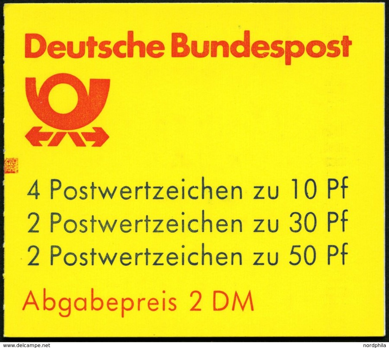 ZUSAMMENDRUCKE MH 22ah **, 1987, Markenheftchen Burgen Und Schlösser, 2. Deckelseite: WWF, Mit Zählbalken, Pracht, Mi. 6 - Andere & Zonder Classificatie