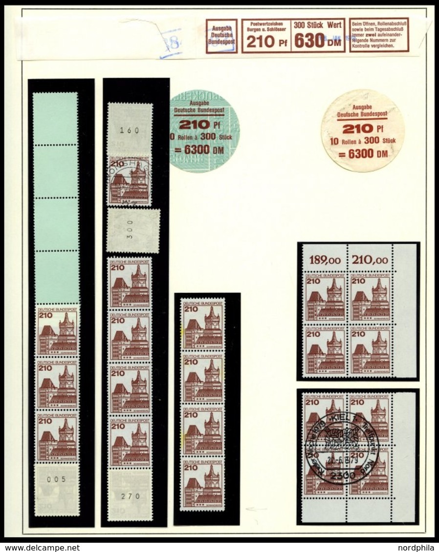 ROLLENMARKEN A. 179-1143R **,o , 1954-82, Fast Nur Postfrische Sammlung Rollenmarken Mit Vielen Besseren Ausgaben Und Be - Rolstempels