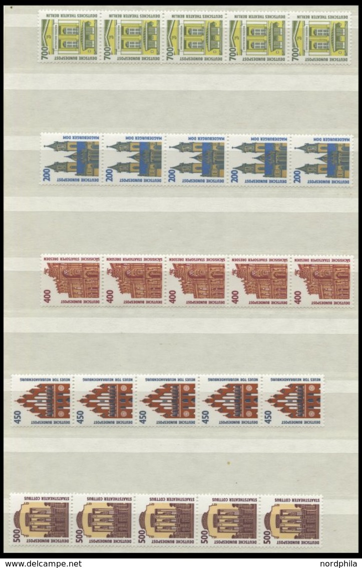 ROLLENMARKEN Aus 1340-1938 **, 1987-94, Dublettenpartie Rollenmarken Sehenswürdigkeiten, Pracht - Francobolli In Bobina