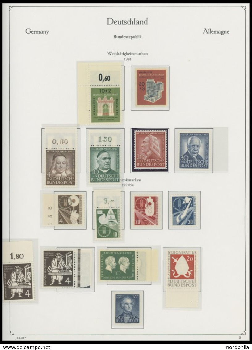 JAHRGÄNGE 148-325 **, 1952-59, 8 In Den Hauptnummern Komplette Jahrgänge, Dabei Diverse Bogenecken Und Randstücke, Postf - Used Stamps