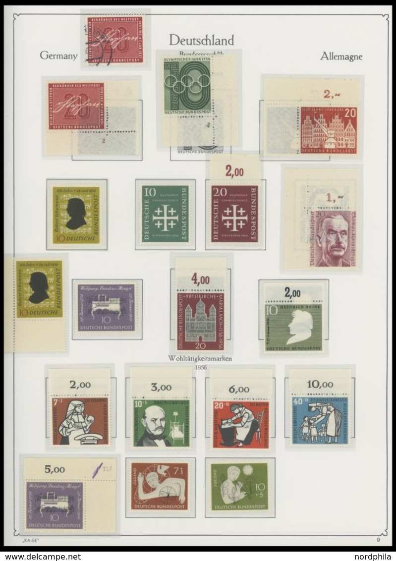 JAHRGÄNGE 148-325 **, 1952-59, 8 In Den Hauptnummern Komplette Jahrgänge, Dabei Diverse Bogenecken Und Randstücke, Postf - Used Stamps