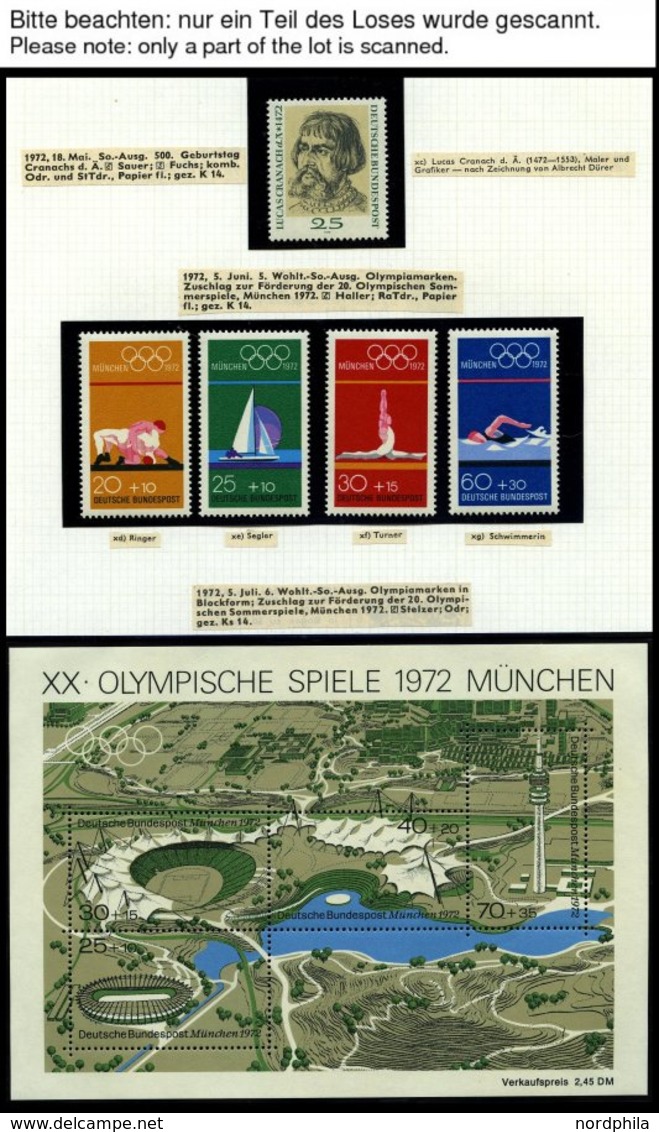 JAHRGÄNGE 710-825 **, 1972-74, 3 Komplette Jahrgänge, Pracht - Used Stamps