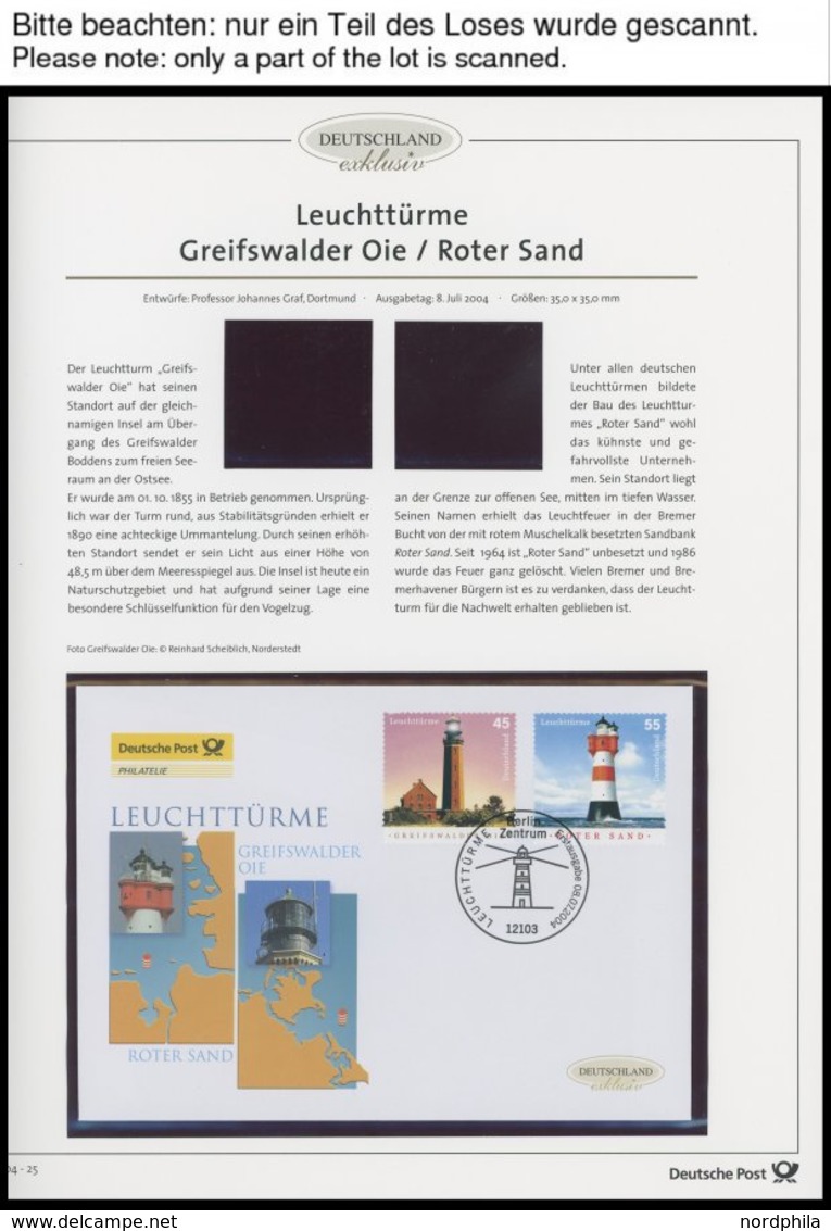 JAHRGÄNGE 2374-2433 BRIEF, 2004, Kompletter Jahrgang, Ohne Selbstklebende Marken, Auf FDC, Pracht - Gebruikt