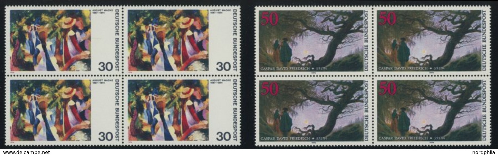 SAMMLUNGEN VB **, Fast Komplette Postfrische Sammlung Bundesrepublik Von 1966-82 In Viererblocks, Prachterhaltung, Mi. C - Used Stamps