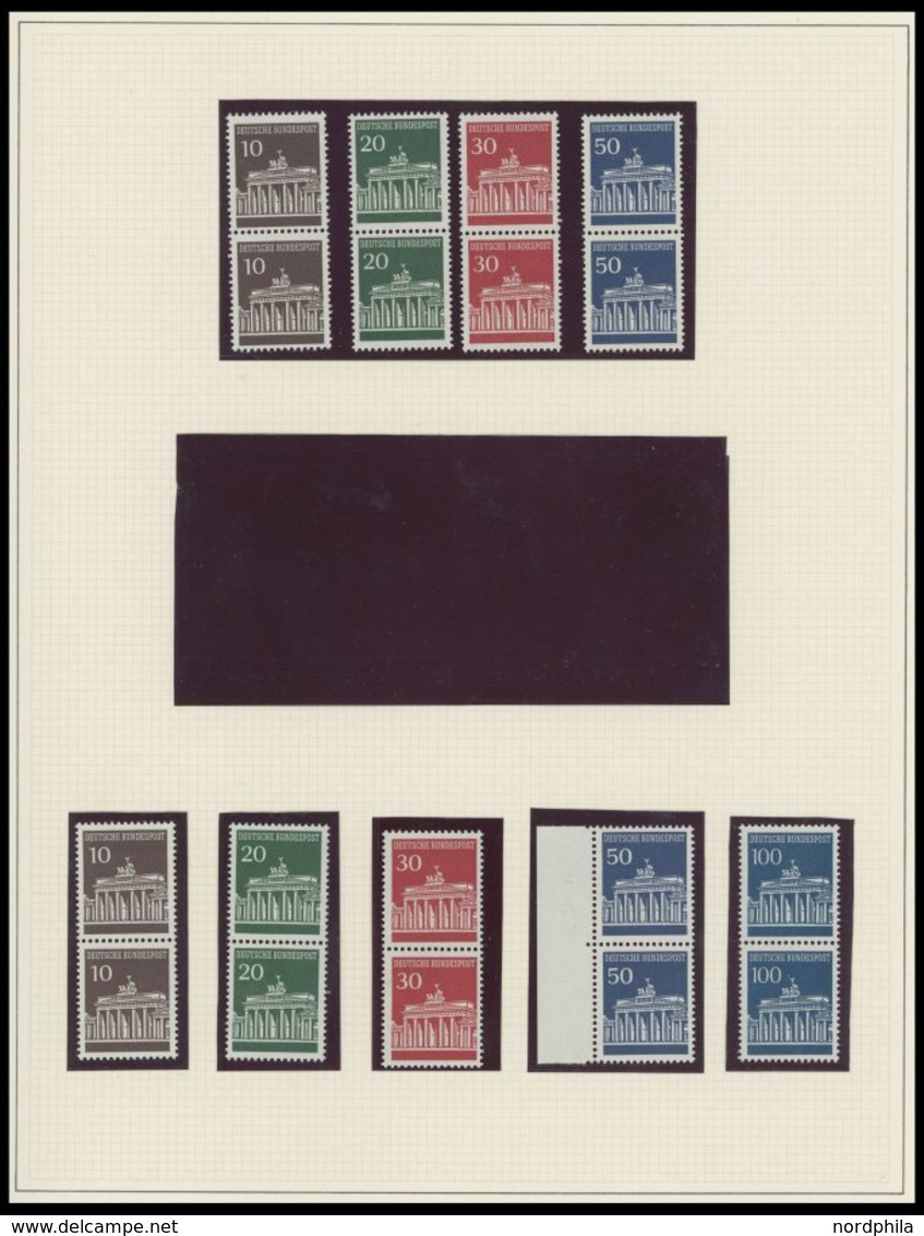 SAMMLUNGEN **, In Den Hauptnummern Komplette Postfrische Sammlung Bundesrepublik Von 1960-70 Im SAFE Album, Prachterhalt - Usati