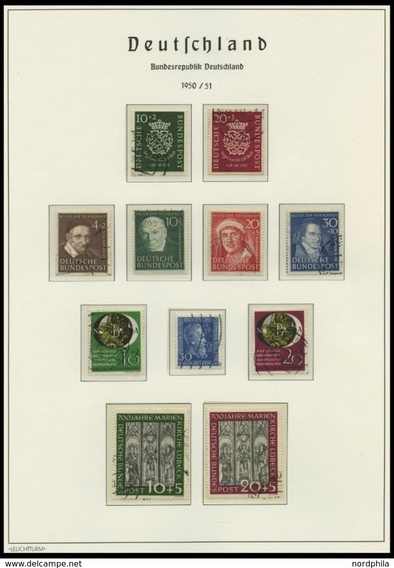 SAMMLUNGEN O, 1948-2010, In Den Hauptnummern Komplette Gestempelte Sammlung Bundesrepublik In 3 Leuchtturm Falzlosalben, - Used Stamps