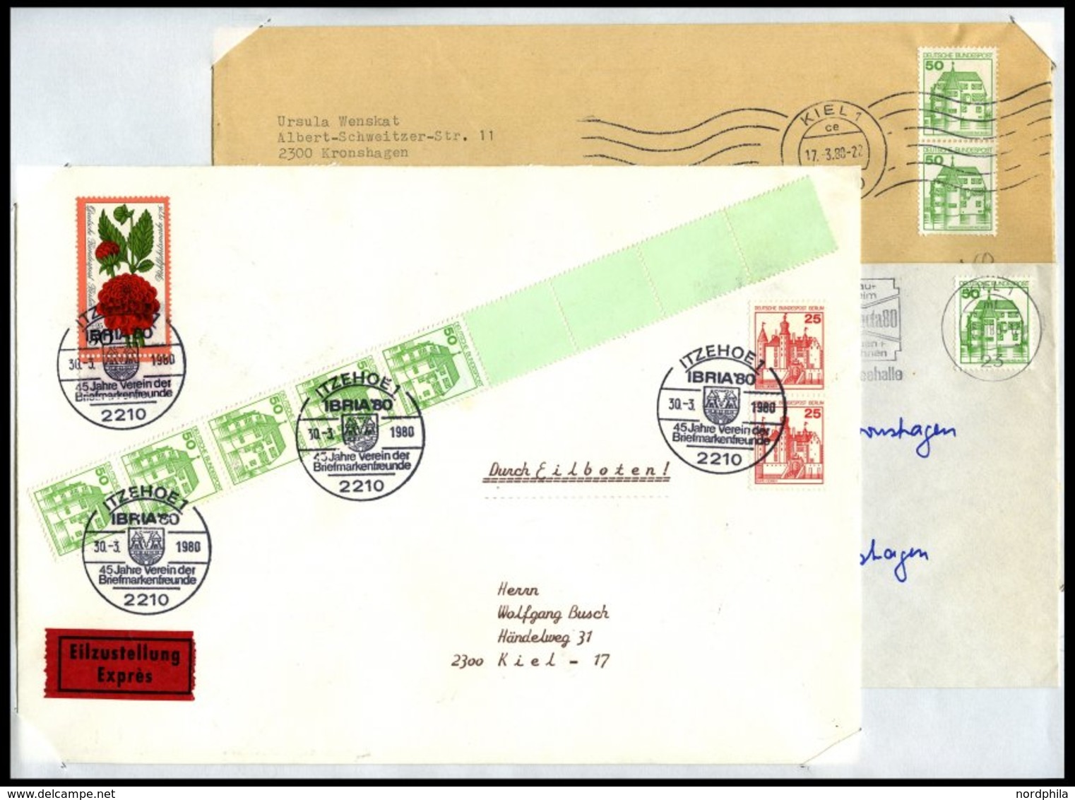 SAMMLUNGEN Sammlung Von über 2000 Bedarfsbelegen Bundesrepublik Von 1974-79 In 6 Dicken Ringbindern, Meist Einfache Bele - Used Stamps