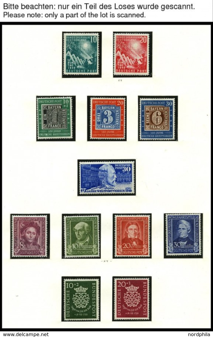 SAMMLUNGEN **,* , In Den Hauptnummern (wohl Ohne Burgen Und Schlösser) Komplette Sammlung Bundesrepublik Von 1949-88 In  - Used Stamps