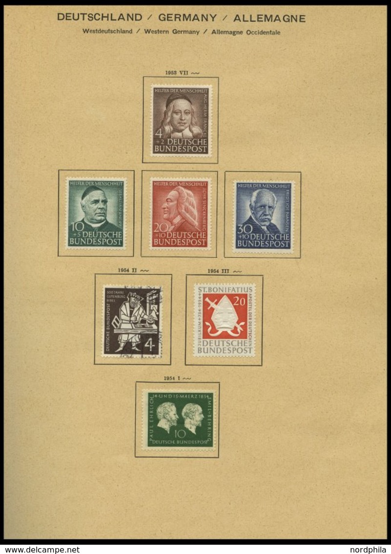 SAMMLUNGEN **,* , 1952-91, In Den Hauptnummern Komplette Sammlung Bundesrepublik Von 1955-91 Im Schaubekalbum, Ab 1968 N - Used Stamps