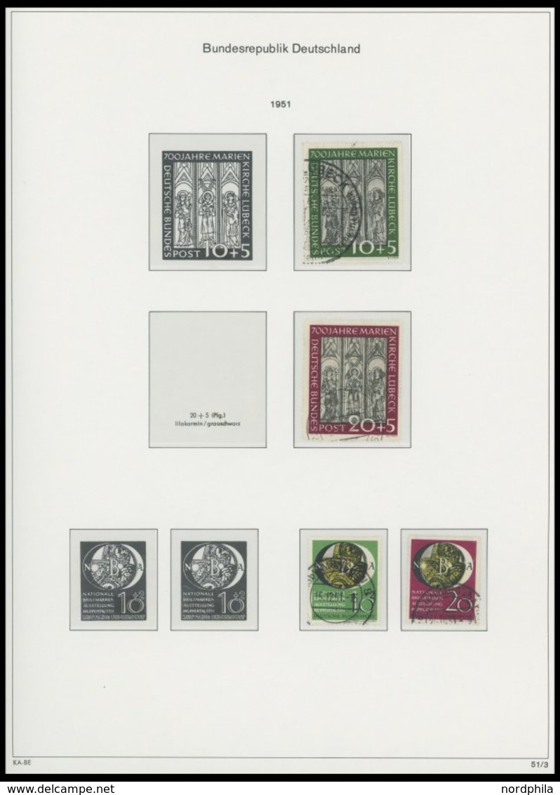 SAMMLUNGEN O,**,* , 1949-73, 2 Neuwertige KA-BE Bi-collect Alben Mit Vielen Guten Ausgaben, Teilweise Etwas Unterschiedl - Used Stamps