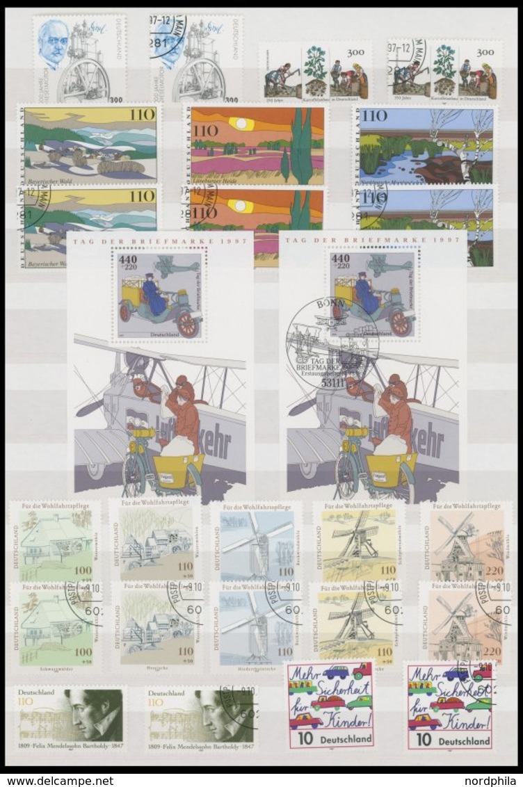 SAMMLUNGEN O,** , Sondermarken Bundesrepublik Von 1997 (ab Mi.Nr. 1942) - 2009, Komplett Mit Sauberen Eckstempeln, Bis 2 - Used Stamps
