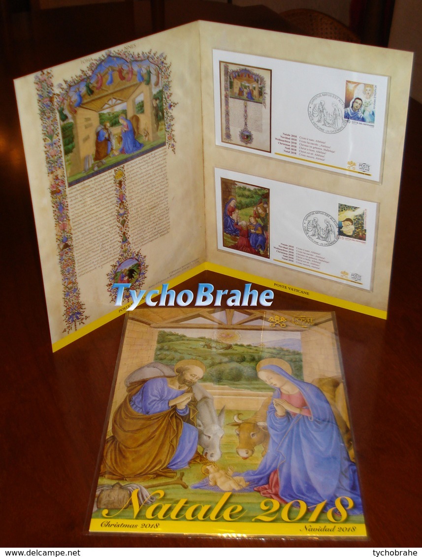 Folder CHRISTMAS 2018 Vatican NATALE Vaticano Stamps NAVIDAD Francobolli NOËL Timbres WEIHNACHTEN VATIKAN PV/98 25 Dec - FDC