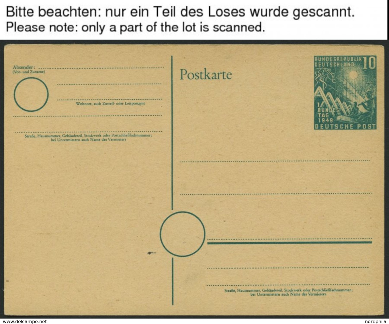 GANZSACHEN A.PSo 1-P 84 BRIEF, 1949-65, 17 Verschiedene Ungebrauchte Ganzsachenkarten, Fast Nur Prachterhaltung - Verzamelingen