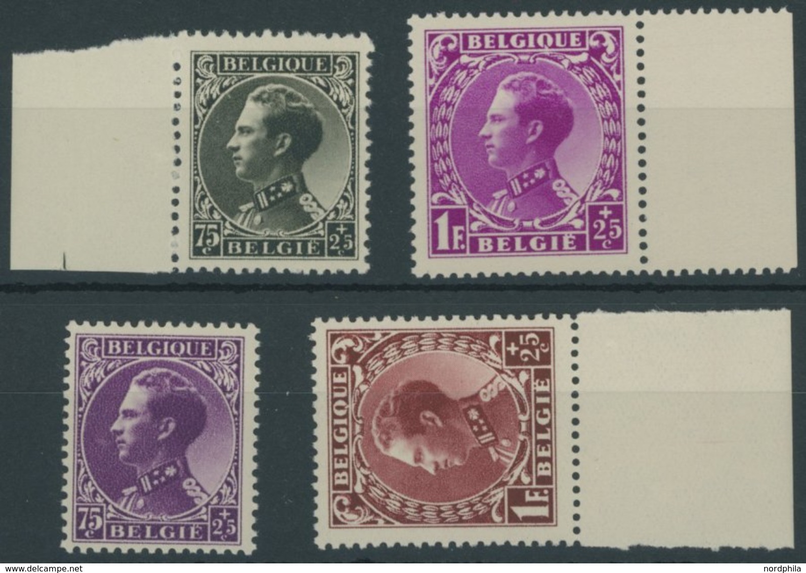 BELGIEN 382-85 **, 1934, Kriegsbeschädigtenhilfe, Postfrisch, 2 Prachtsätze, Mi. 108.- - Other & Unclassified