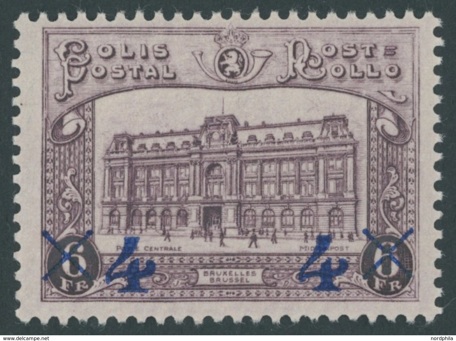 POSTPAKETMARKEN PP 7 **, 1933, 4 Fr. Auf 6 Fr. Hauptpostamt, Postfrisch, Pracht, Mi. 90.- - Bagagli [BA]