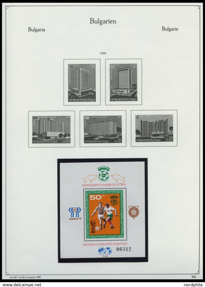 SAMMLUNGEN, LOTS **, Postfrische Sammlung Bulgarien Von 1965-81 Im KA-BE Album, Bis 1977 Fast Komplett, Später Lückenhaf - Collections, Lots & Series