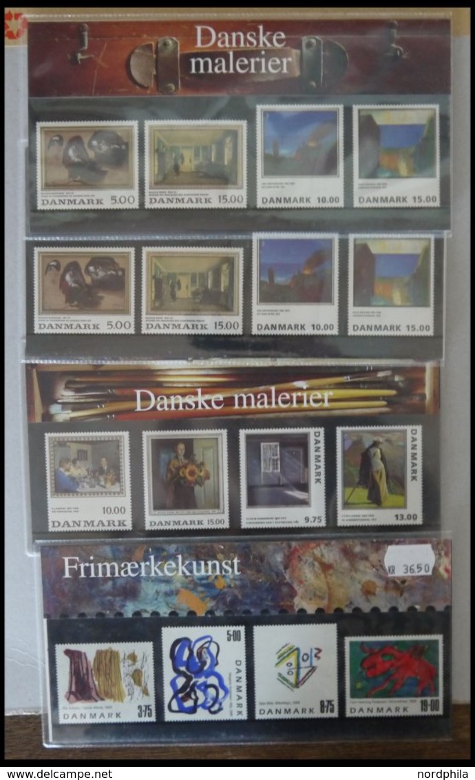 DÄNEMARK ** , 1994-98, Gemälde VII - X Und Zeitgenössische Kunst V In 3 Verschiedenen Geschenkheften, Pracht - Gebruikt