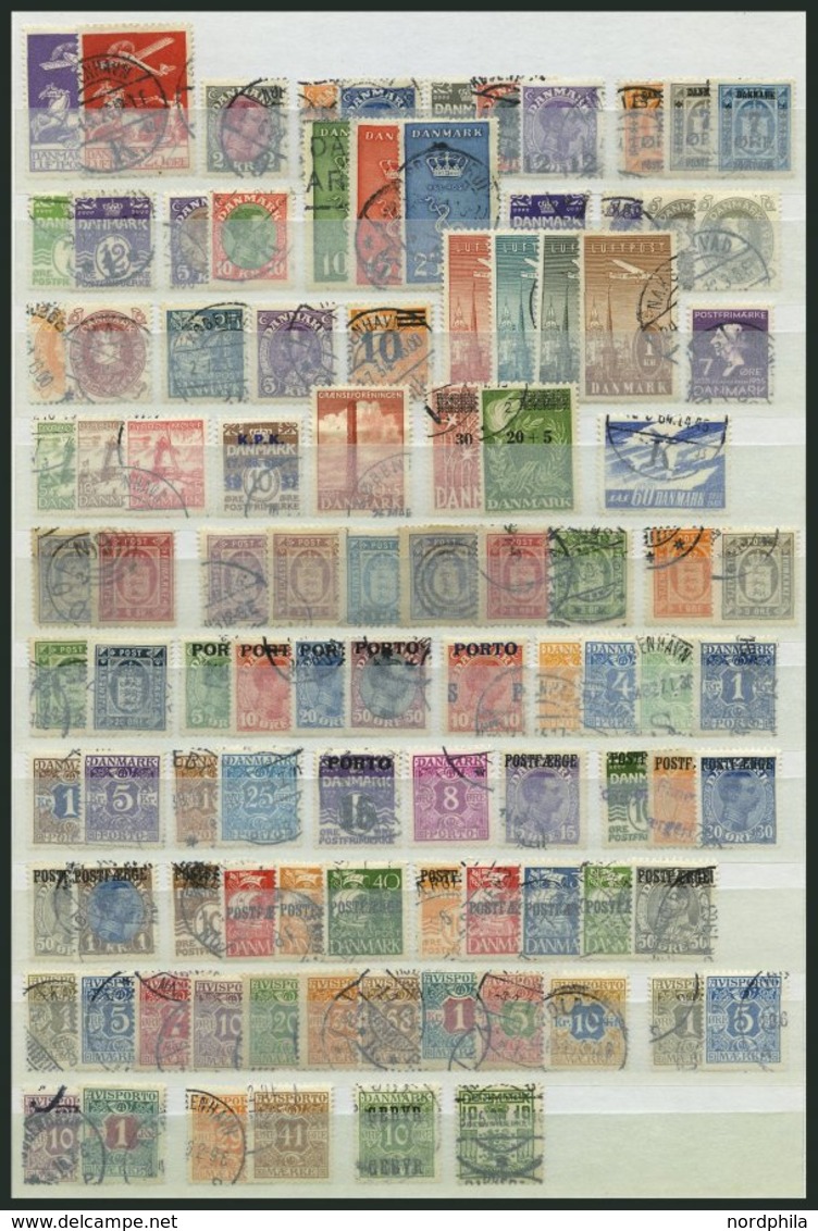 SAMMLUNGEN, LOTS O, 1882-1961, Partie Verschiedener Meist Gestempelter Werte, Incl. Dienst- Porto- Und Postfähremarken S - Andere & Zonder Classificatie