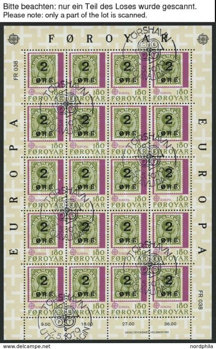 FÄRÖER KB O, 1979-94, Europa, Alle 16 Kleinbogensätze Komplett, Pracht, Mi. 690.- - Andere & Zonder Classificatie